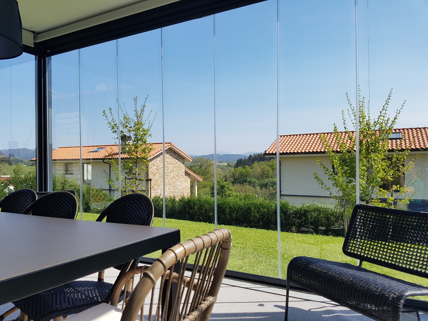 Cortinas de cristal para terrazas