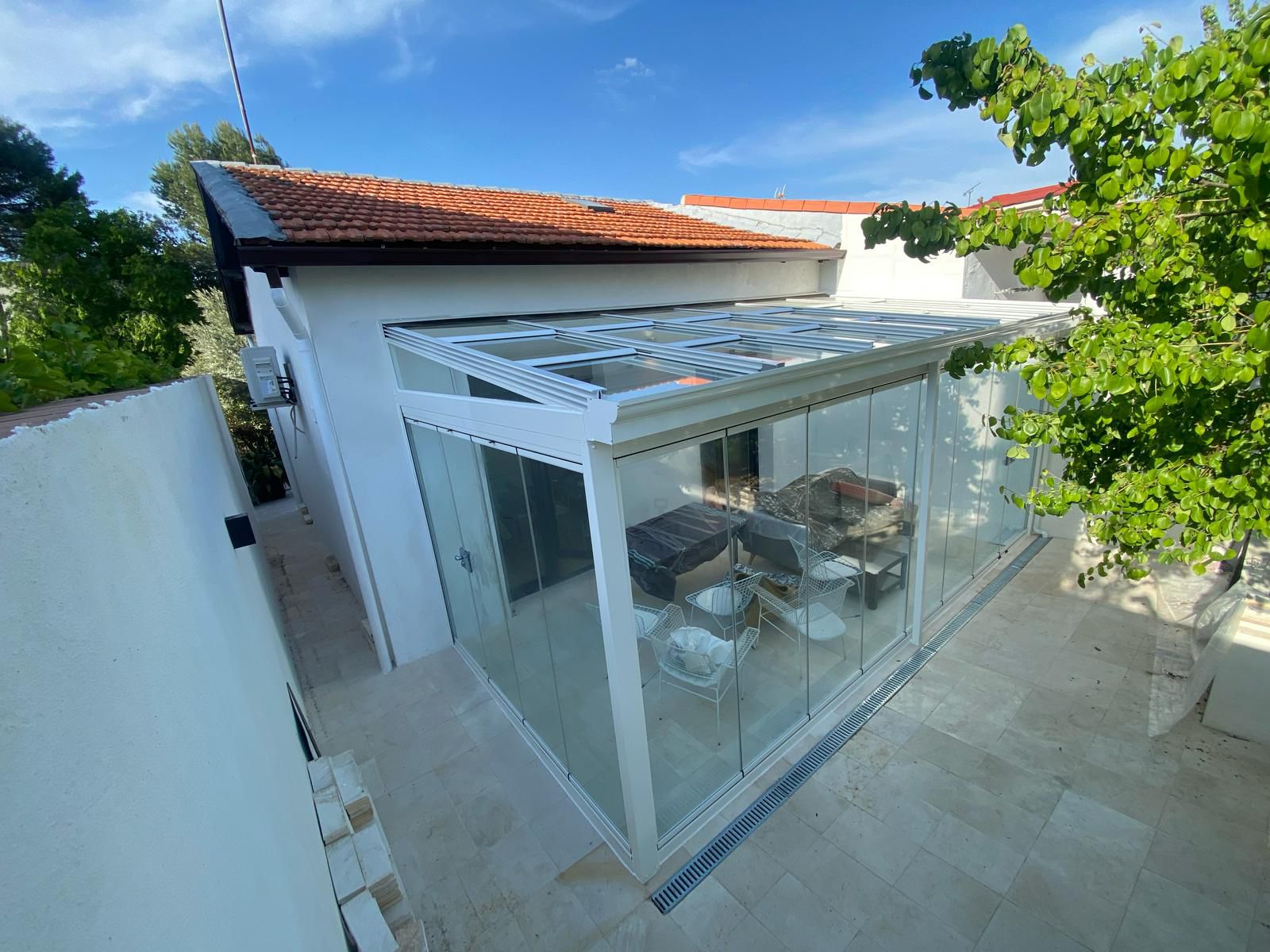 techos de cristal para patios