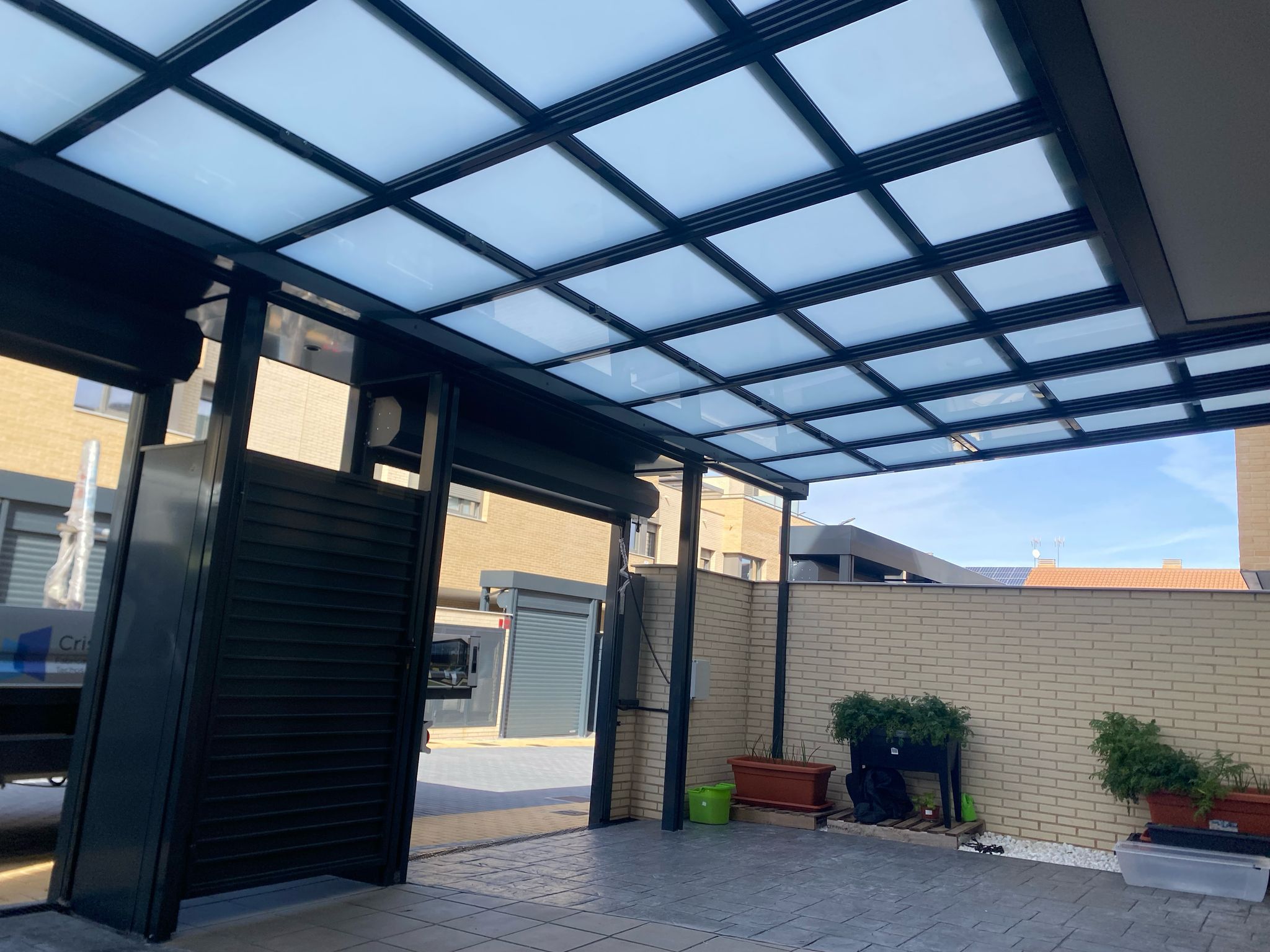 techos de cristal fijos
