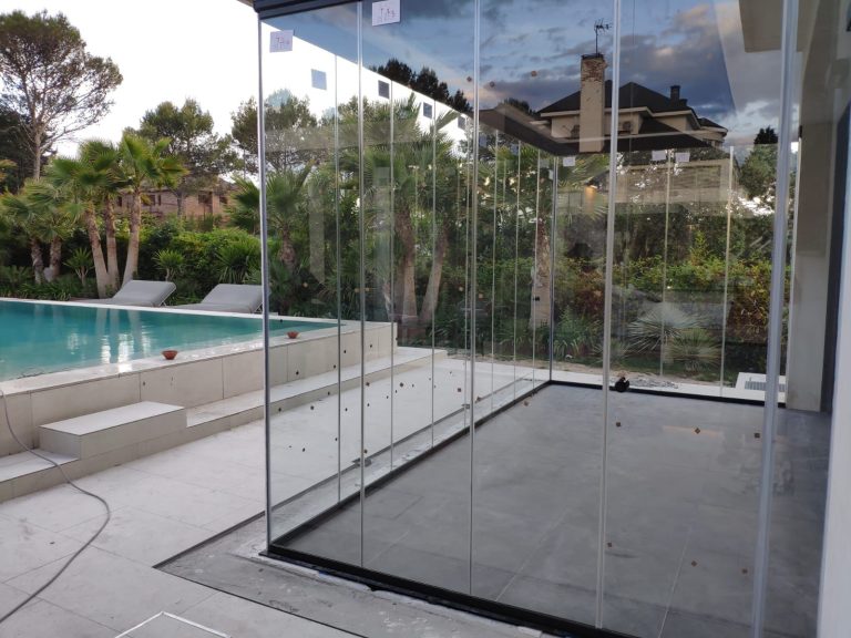 paneles de cristal transparentes