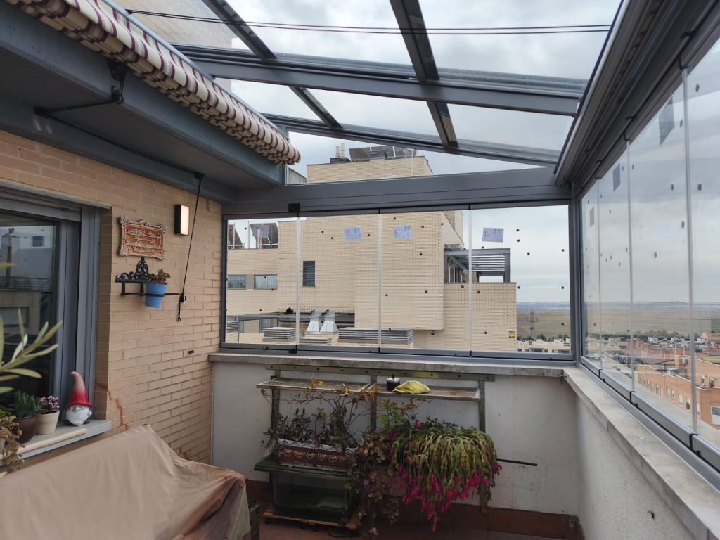 cerrar una terraza de un ático