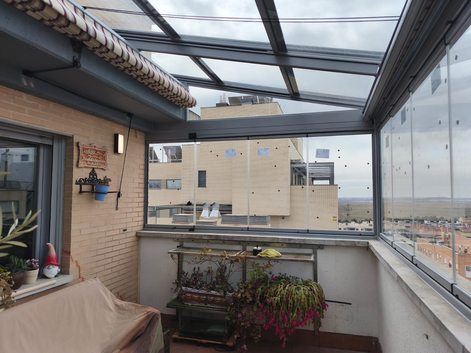 cerrar una terraza de un ático